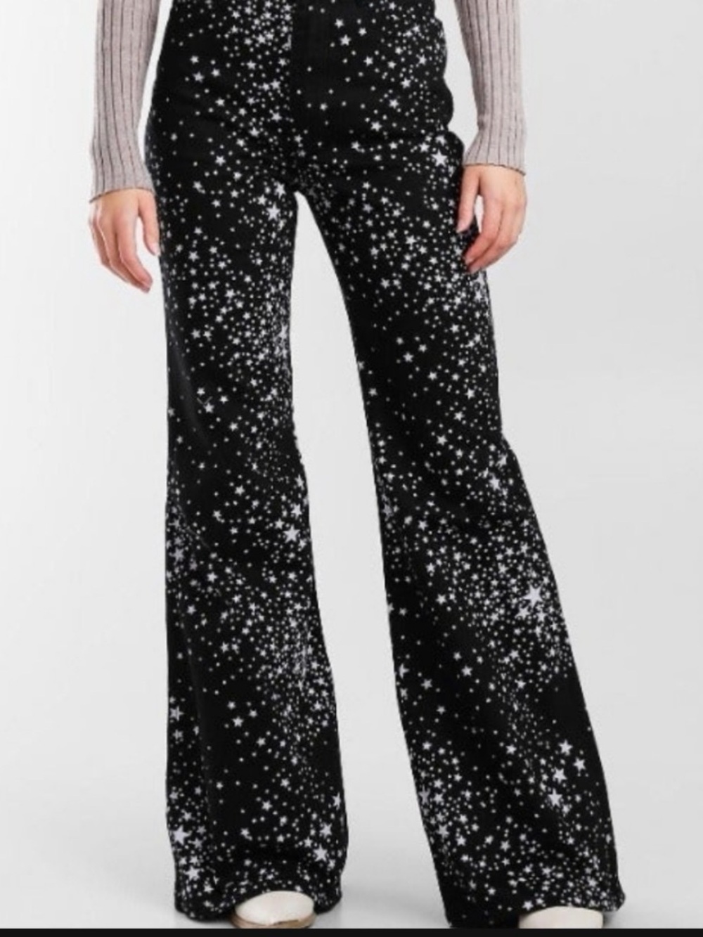 Wrangler Black Star Print Boot Cut Pants